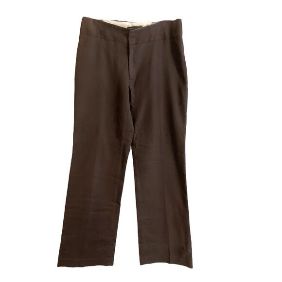 BANANA REPUBLIC Harrison Women’s Size 6 Brown Pants Stretch Cotton Wide Leg - Picture 1 of 6